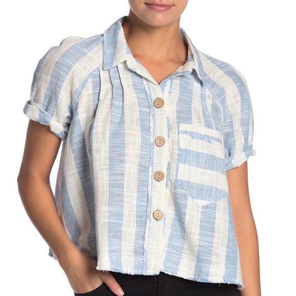 Free People Away at Sea Striped Top - Picture 5 of 6